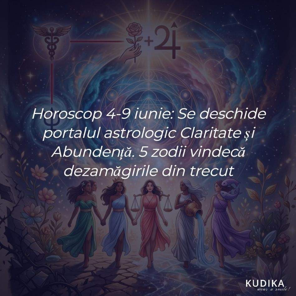 Horoscop 4-9 iunie: Se deschide portalul astrologic Claritate și Abundență. 5 zodii vindecă dezamăgirile din trecut