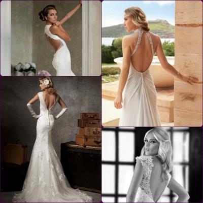 Rochii de mireasa cu spatele gol