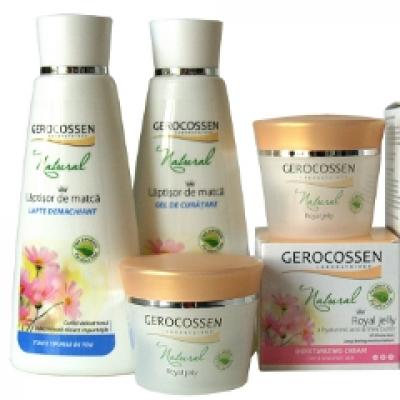 O noua gama de produse Gerocossen: Natural cu laptisor de matca