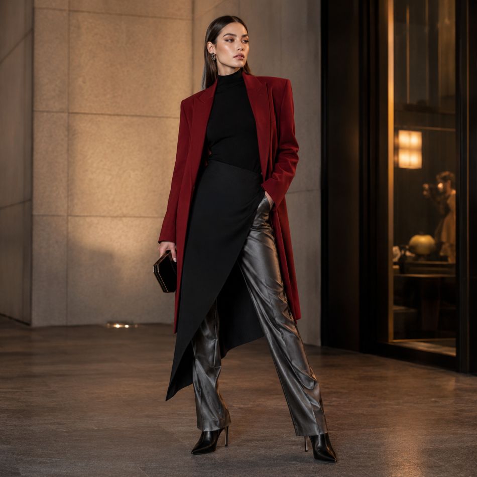 „Skirt over pants”: 5 outfituri creative care arată super modern