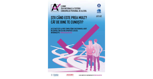 Pe 5 iunie, românii sunt așteptați să afle ce înseamnă “prea mult”, la Ziua Națională a Testării Consumului Personal de Alcool
