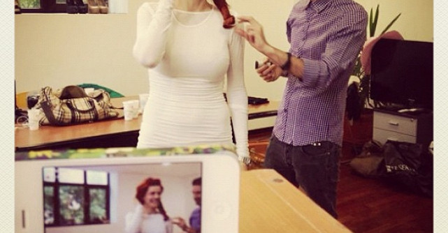 Tatiana Marinescu este primul model roman care a transmis live de la filmarea unei reclame