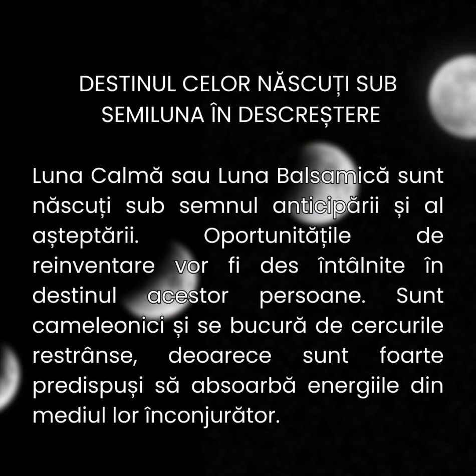Ce mistere ascunde faza Lunii sub care te-ai născut despre destinul tău? Descoperă cheia karmei și a evoluției tale spirituale.