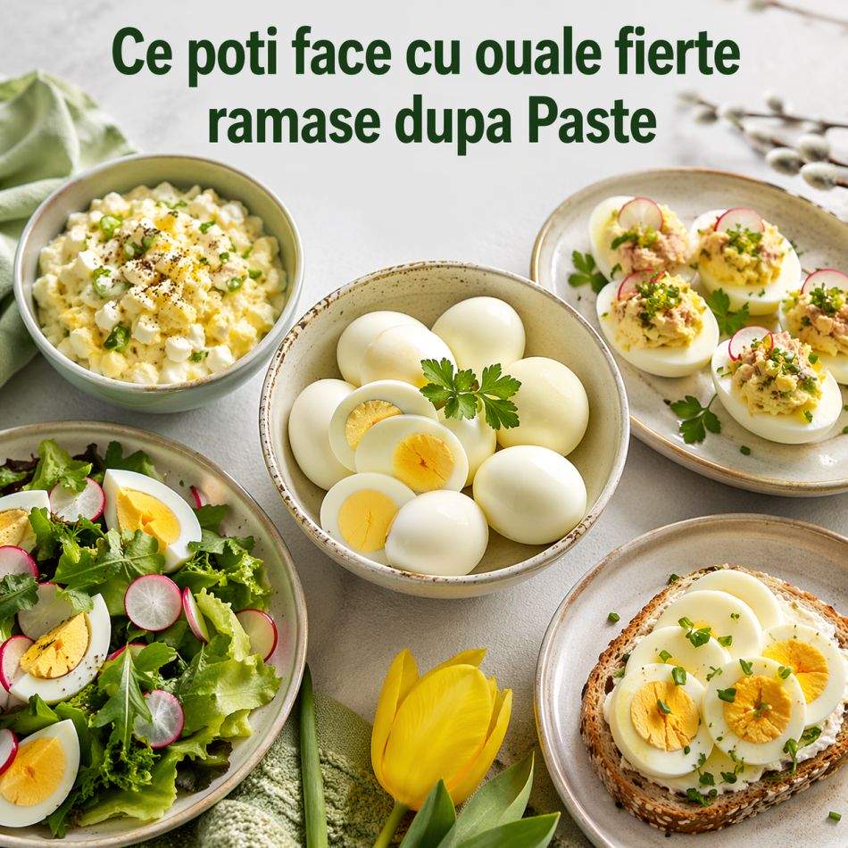 Ce poți face cu ouăle fierte rămase după Paște: idei sustenabile ca să nu arunci mâncare