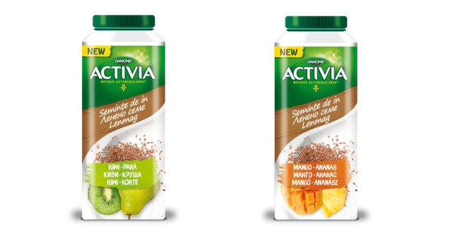 Noutatea verii de la Activia: iaurturile de băut cu semințe de in și mixuri de fructe!