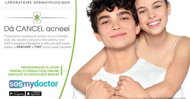 Bioderma oferă consultații medicale online gratuite tinerilor din România afectați de acnee