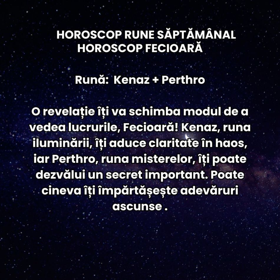 Horoscop Rune săptămâna 10-16 februarie 2025: Vârtejul cosmic se intensifică și aduce emoții puternice cu Luna Plină în Leu!