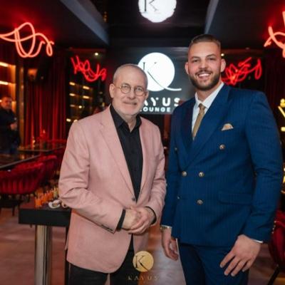 Florin Busuioc, Xonia, Sarah Prodan, alături de afaceristul Caius Covrig la deschiderea locației sale exclusiviste din Brașov