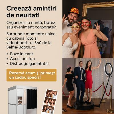 Creează Amintiri de Neuitat cu Cabina Foto Selfie-booth.ro!
