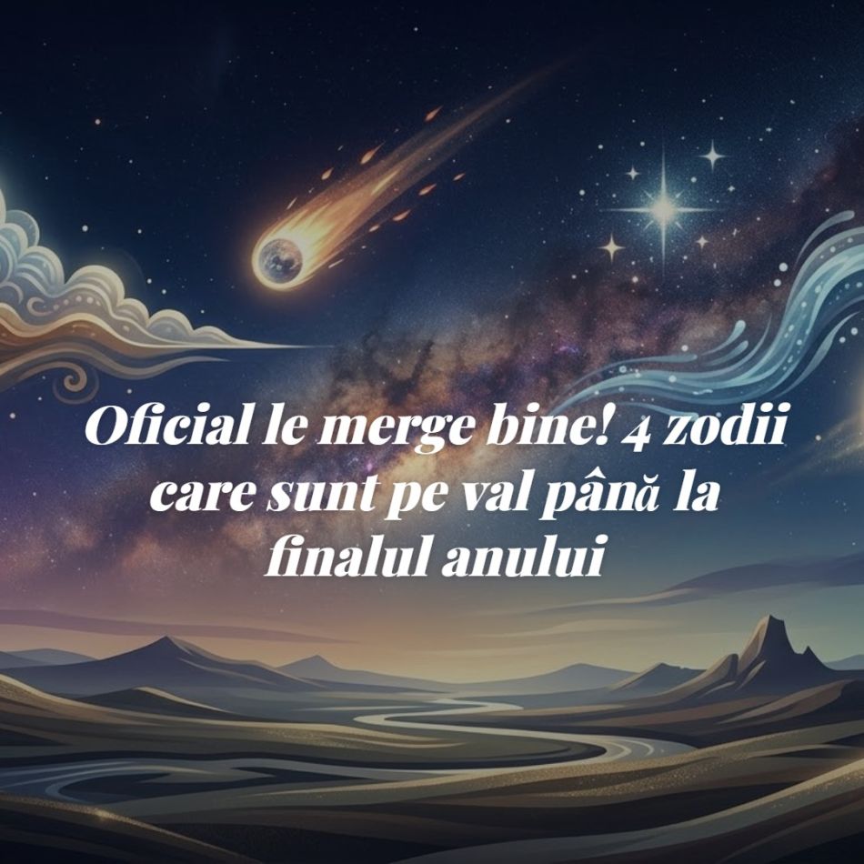 Oficial le merge bine! 4 zodii care sunt pe val până la finalul anului