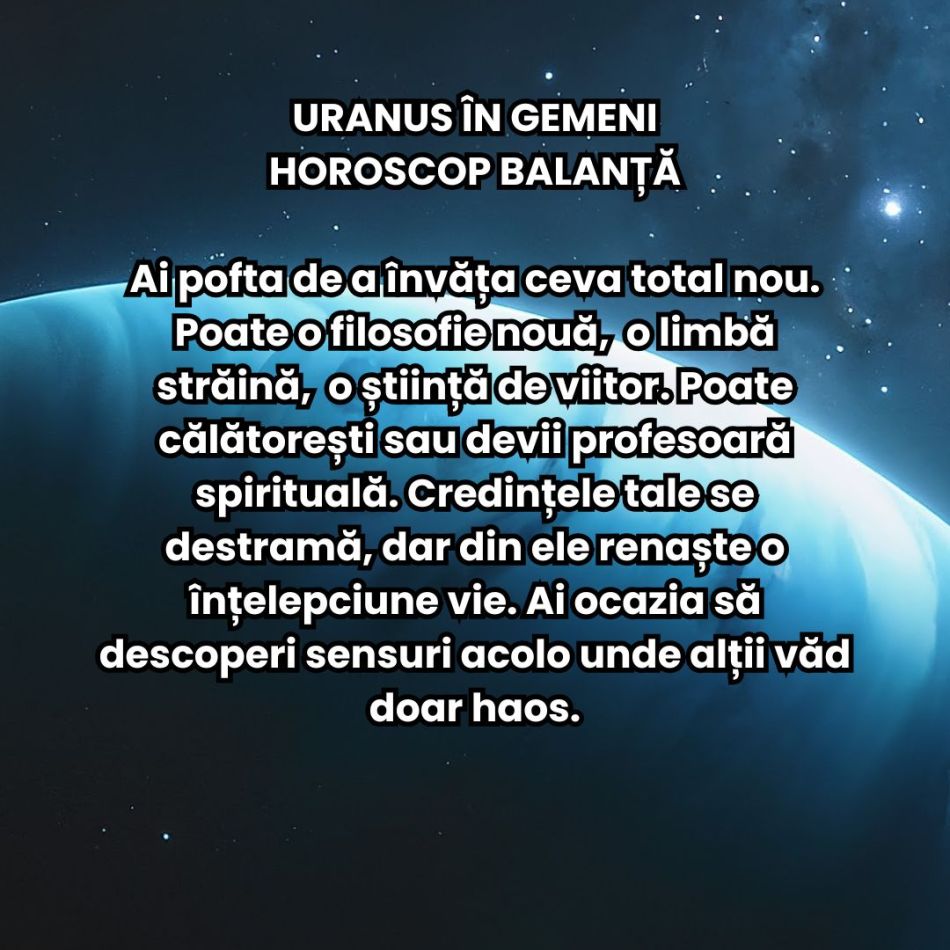 Uranus în Gemeni (2025–2033) aduce revoluția minții + renașterea comunicării. Tot ce am gândit și am crezut până acum se schimbă