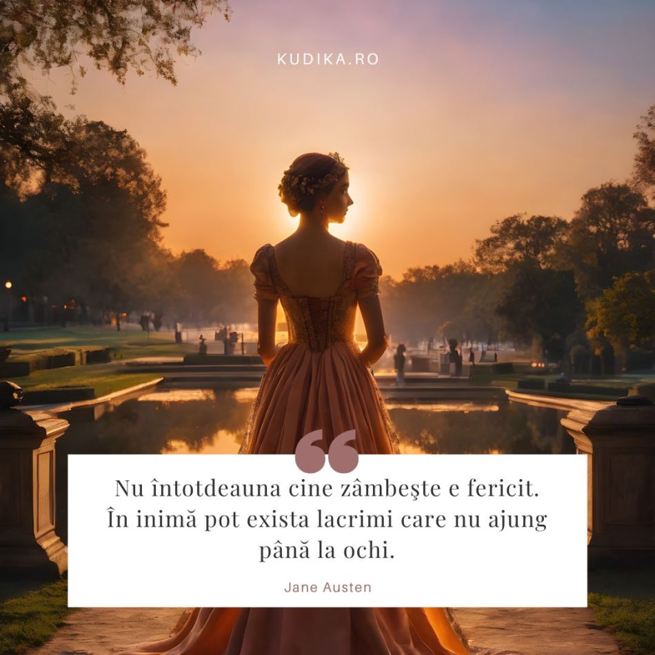 Gândeşte-te la trecut numai în măsura în care amintirea lui îţi aduce bucurie. Cele mai frumoase citate ale lui Jane Austen
