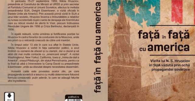 Editura Publisol lansează „Față în față cu America” – o mărturie complexă a subtilităților diplomației internaționale