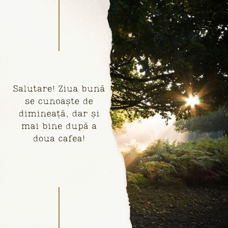 O zi frumoasă: Spune-i bună dimineața la cafea cu urări  DE BUNĂ DIMINEAȚA