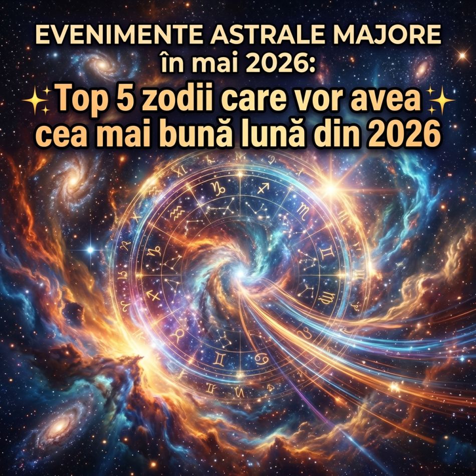 Evenimente ASTRALE MAJORE în mai 2026: Top 5 zodii care vor avea cea mai bună lună din 2026