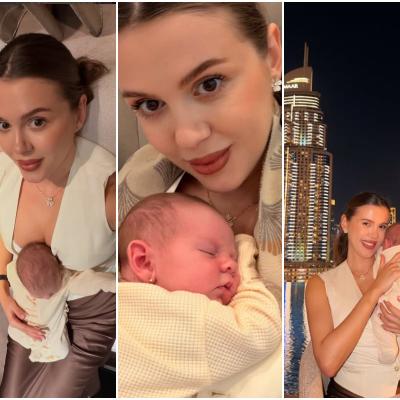 Emily Burghelea, internată într-o clinică specială pentru mămici, după nașterea celui de-al treilea copil 