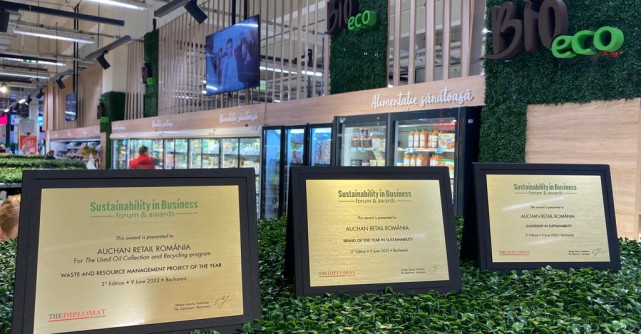  Auchan România, desemnat brandul anului și lider în sustenabilitate în cadrul galei Sustainability in Business 
