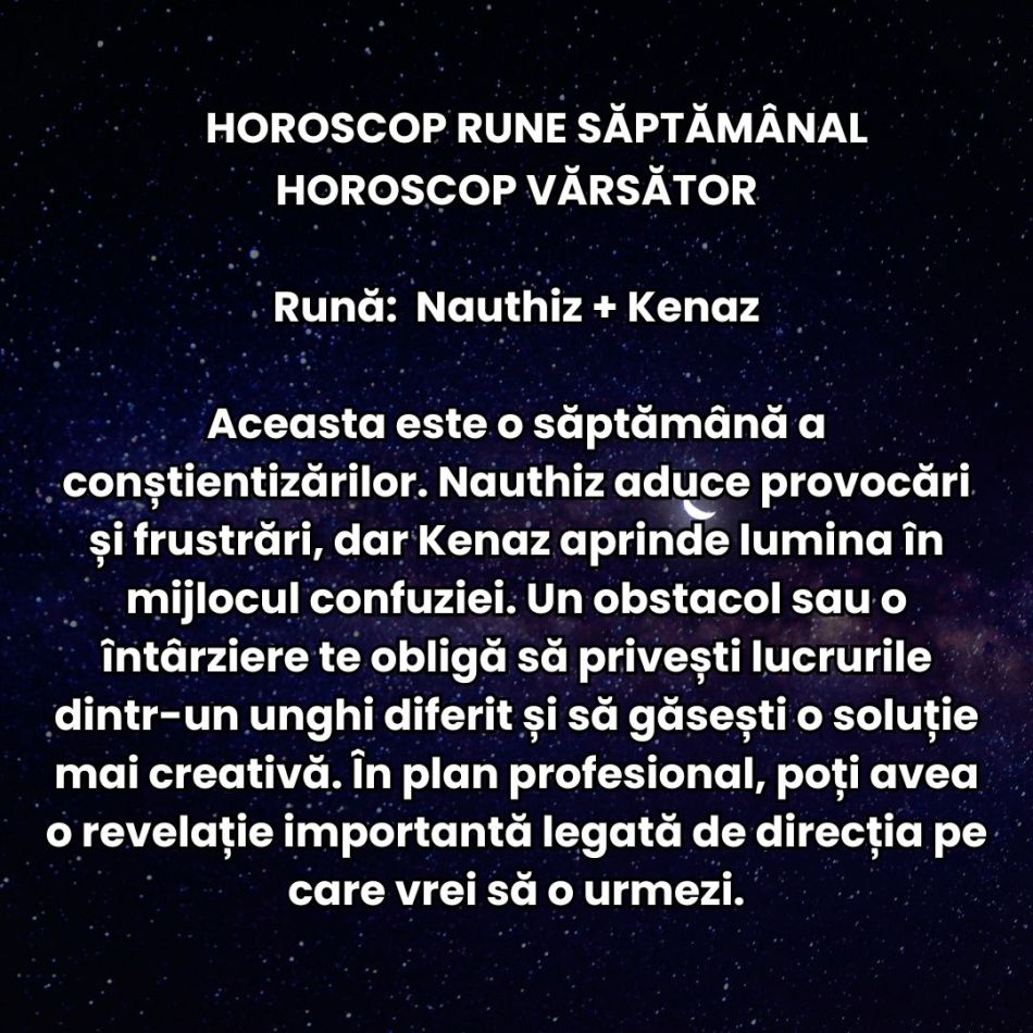 Horoscop Rune 8-14 iunie 2026: Trăim o perioadă luminoasă, promițătoare, plină de oportunități mari!