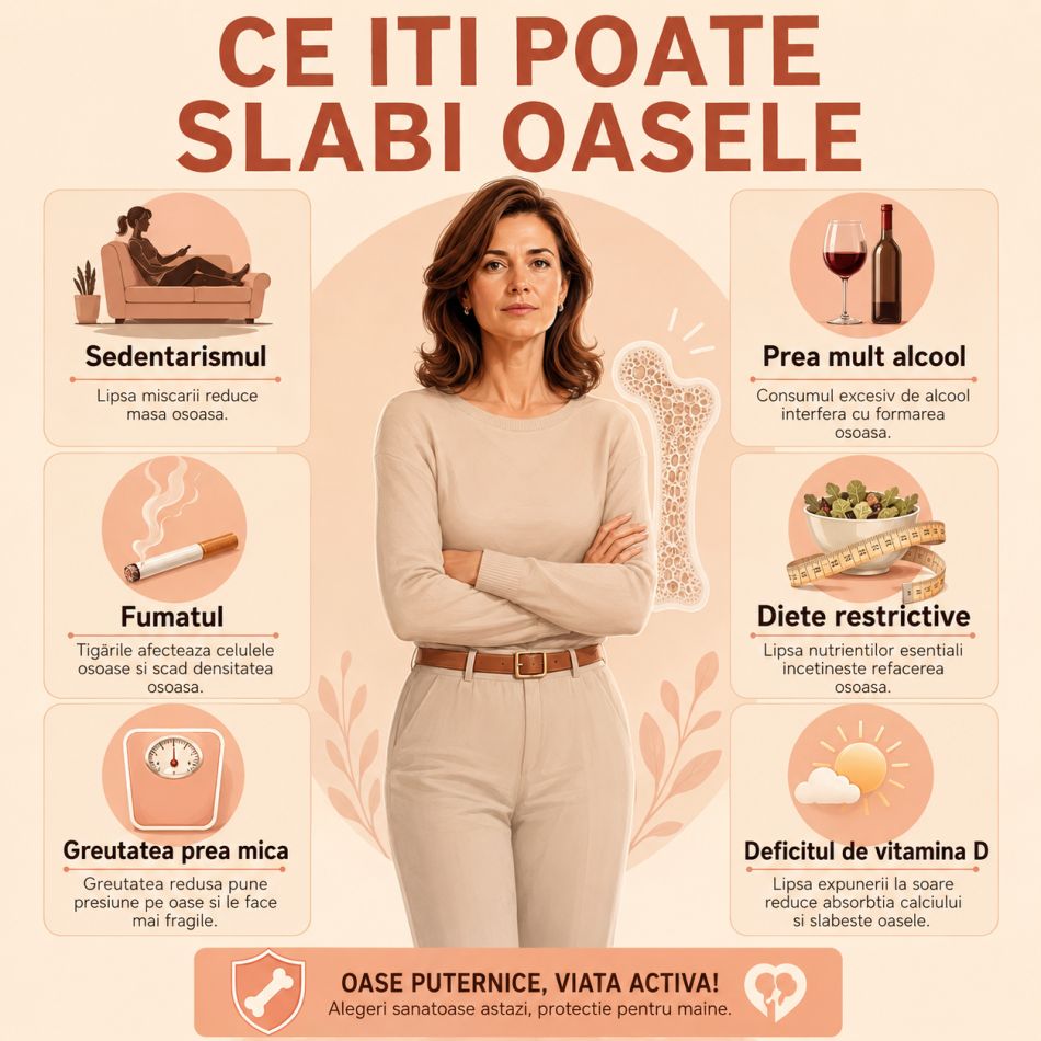 Metode începute devreme prin care poți preveni sau amâna osteomalacia și osteoporoza la menopauză