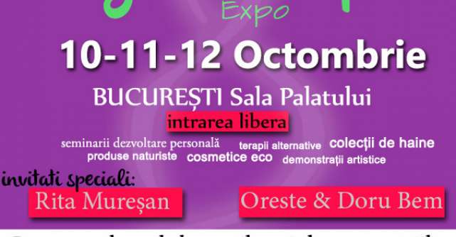Body Mind Spirit Expo, 10-12 Octombrie 2014, Sala Palatului Bucuresti
