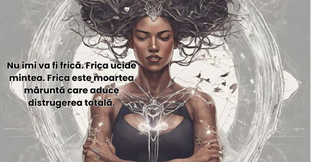 Litania FRICII: Nu îmi va fi frică. Frica ucide mintea