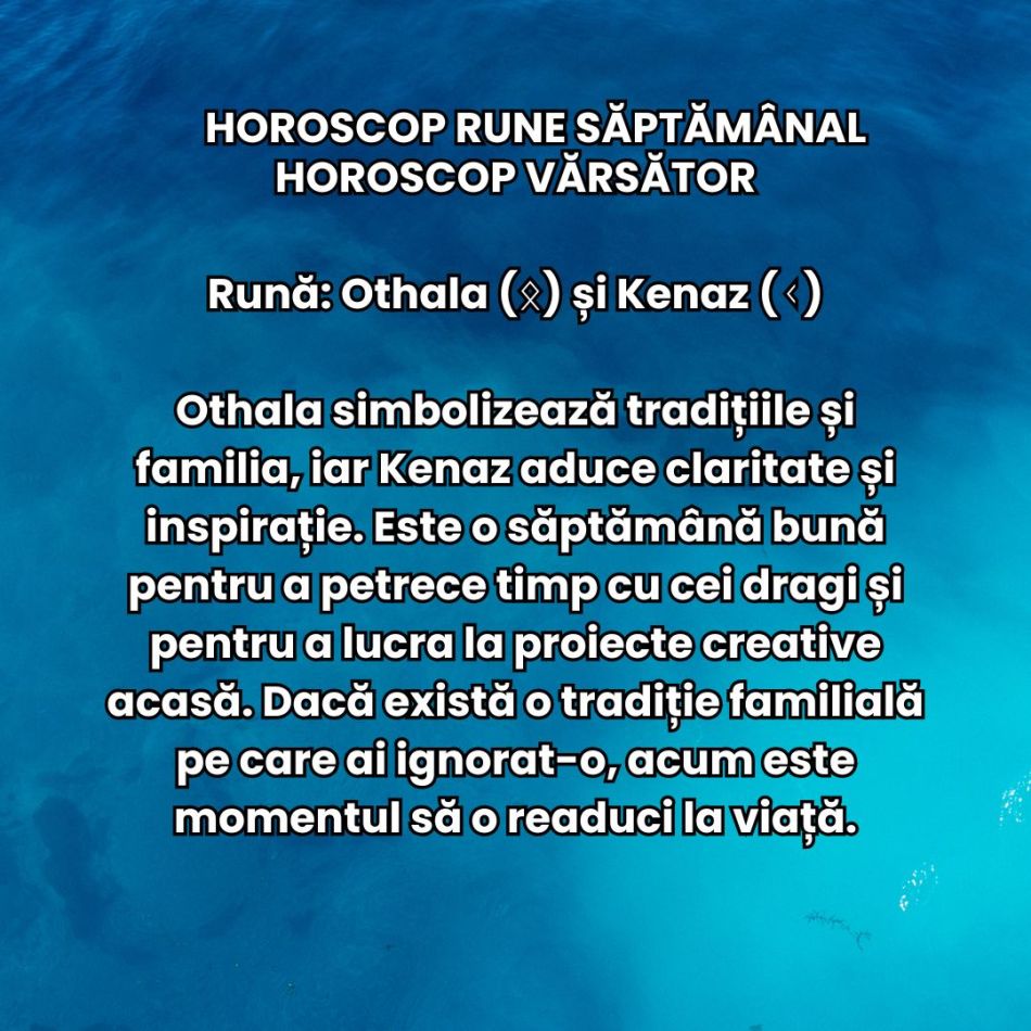 Horoscop Rune săptămâna 2-8 decembrie 2024: Deschide porțile transformării în luna decembrie!