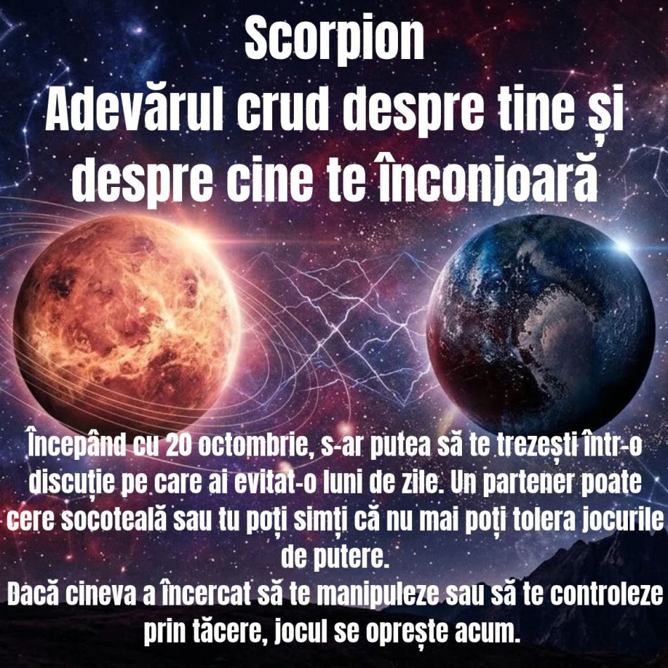 Avertisment astrologic din 20 octombrie: Trecutul bate la ușă, iar aceste 4 zodii nu mai pot fugi de adevăr