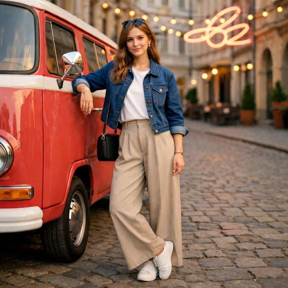 5 ținute moderne cu pantaloni palazzo: cum îi porți in outfituri cool potrivite pentru orice anotimp