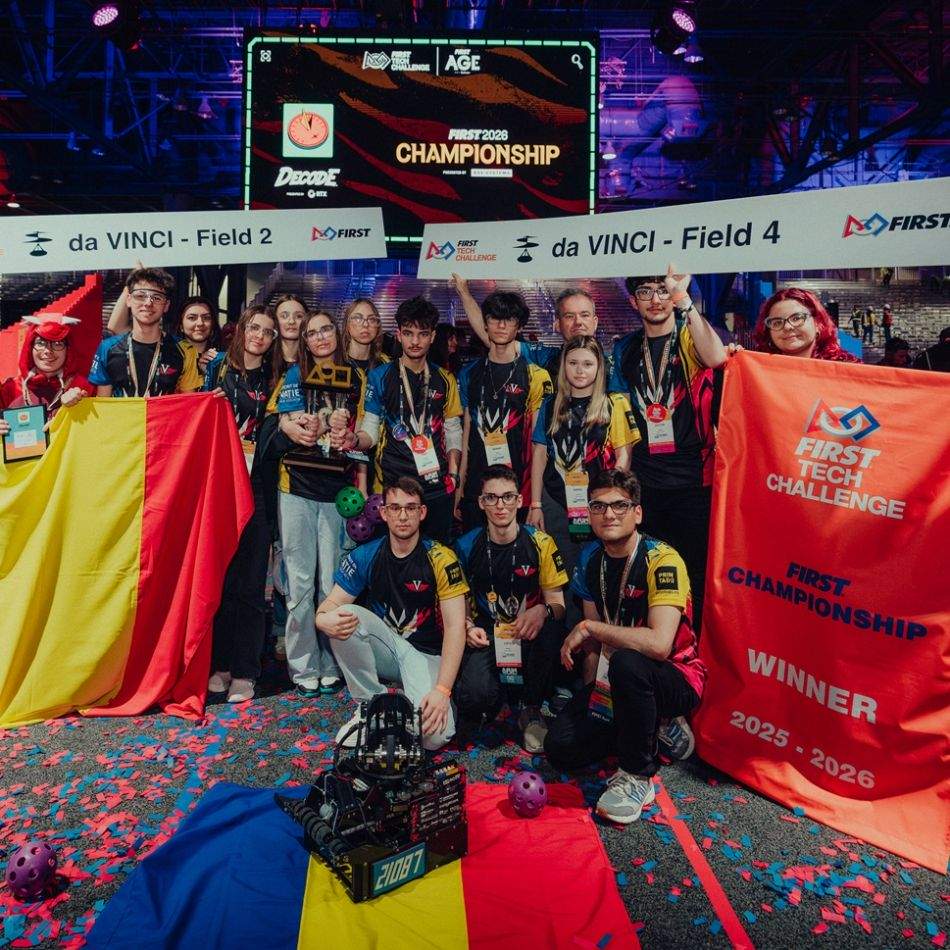 România, campioană mondială pentru a treia oară la Campionatul Mondial de Robotică FIRST