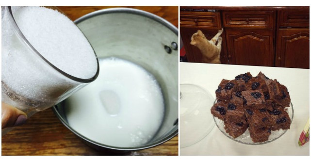 Adauga un pahar de zahar peste lapte si face cea mai buna NEGRESA de casa