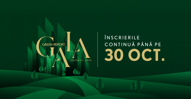 Campionii mediului își mai pot înscrie proiectele  la Gala Green Report 2023 până pe 30 octombrie
