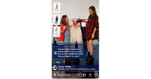 Tommy Hilfiger a găzduit primul eveniment Tommy de livestream shopping