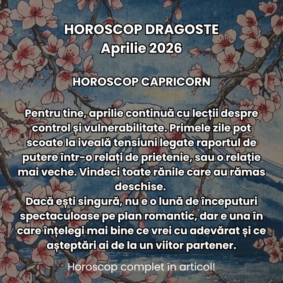 Horoscop dragoste aprilie 2026:  Iubirea devine un spectacol, iar noi suntem actorii principali. Povestea noastră începe acum