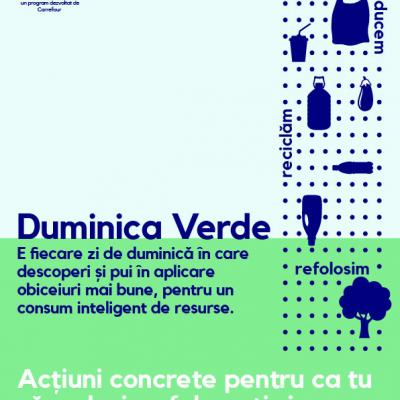 Carrefour România lansează DUMINICA VERDE – o zi pe săptămână dedicată obiceiurilor de consum responsabil