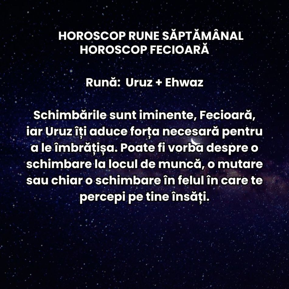 Horoscop Rune săptămâna 3-9 martie 2025: Începutul primăverii ne aduce mai multă forță și hotărâre! 