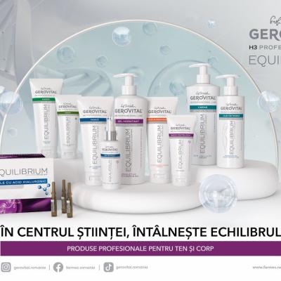 Farmec relansează Gerovital H3 Equilibrium, gama de produse profesionale pentru scheme complete de tratament