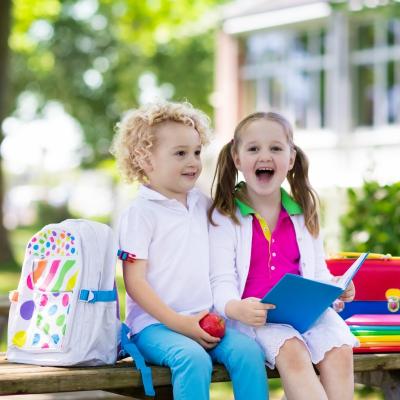 Ghiozdane tip trolere pentru copii in motive cu animalute