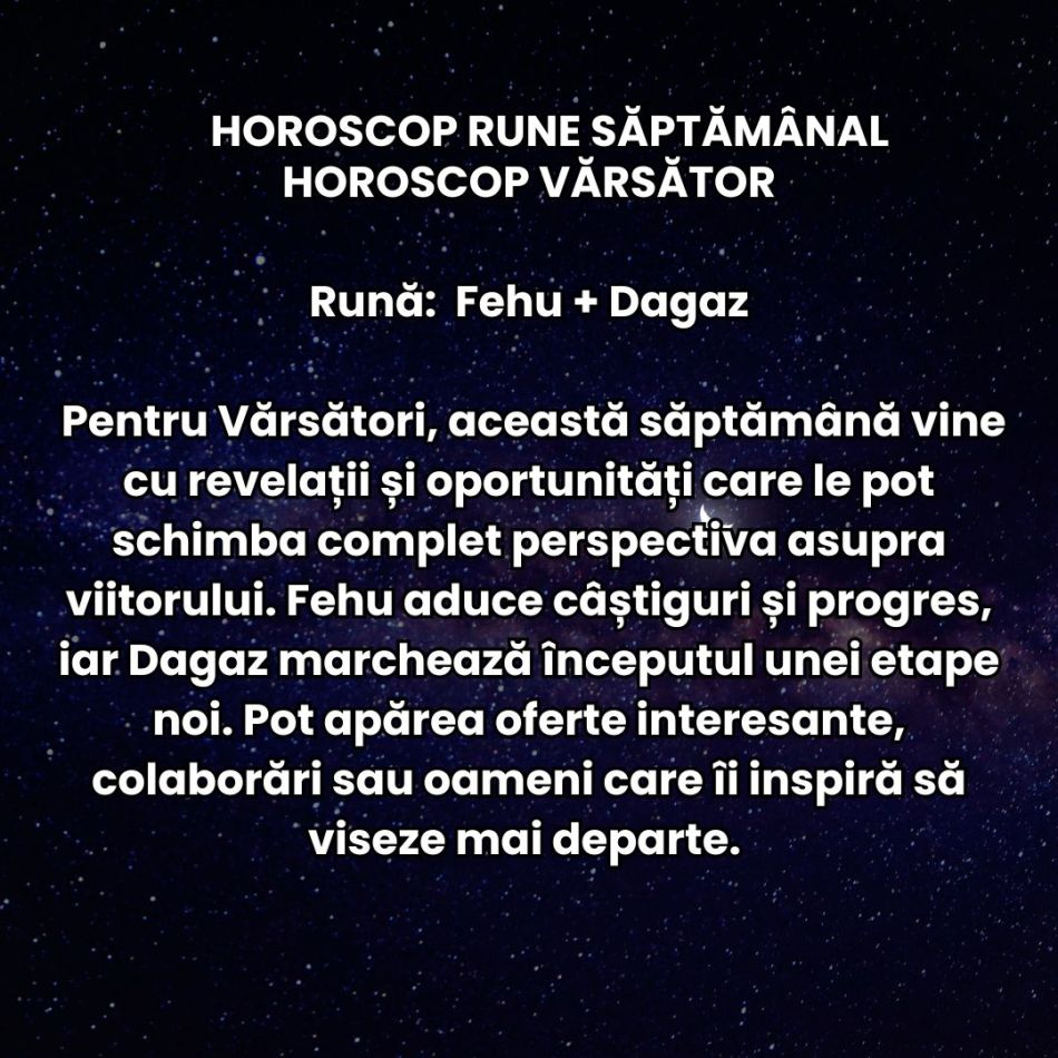 Horoscop Rune săptămâna 11-17  mai 2026: Ce plantăm acum ne poate schimba destinul în vară! Schimbăm ritmul vieții!