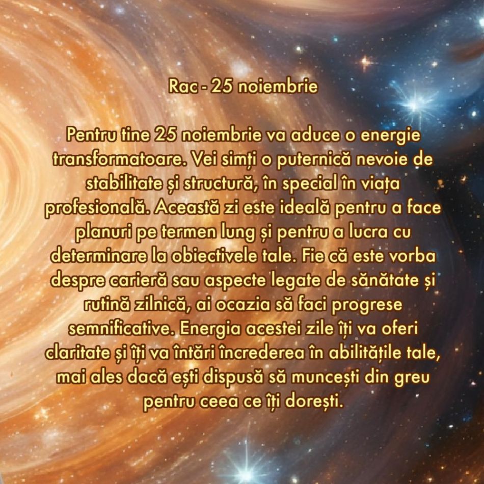 Ziua de aur: Care este ziua cu cel mai mare impact din noiembrie 2024, în funcție de zodie