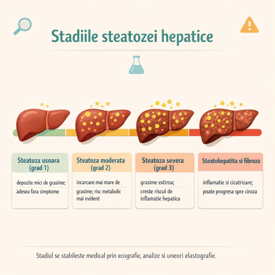Steatoza hepatică: Ce simptome îți dă ficatul gras, care sunt cauzele, cum îl descoperi și ce opțiuni de tratament poți avea