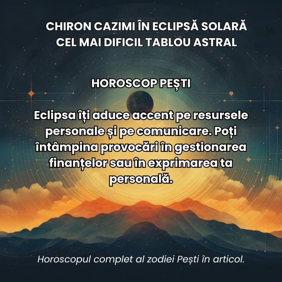 Chiron Cazimi în Eclipsă Solară. Energiile înflăcărate ale Berbecului ancestral ne provoacă în cel mai dificil tablou astral