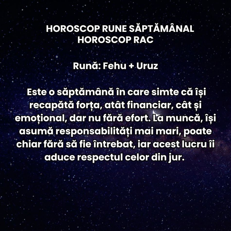 Horoscop Rune săptămâna 20-26 aprilie 2026: Nu mai acceptăm compromisuri ieftine. Ambiția și încăpățânarea colectivă cresc 