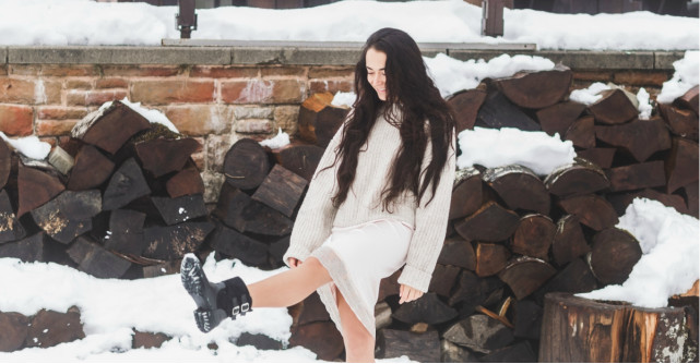 Fuste tricotate cu aer retro pentru zile reci, dar chic