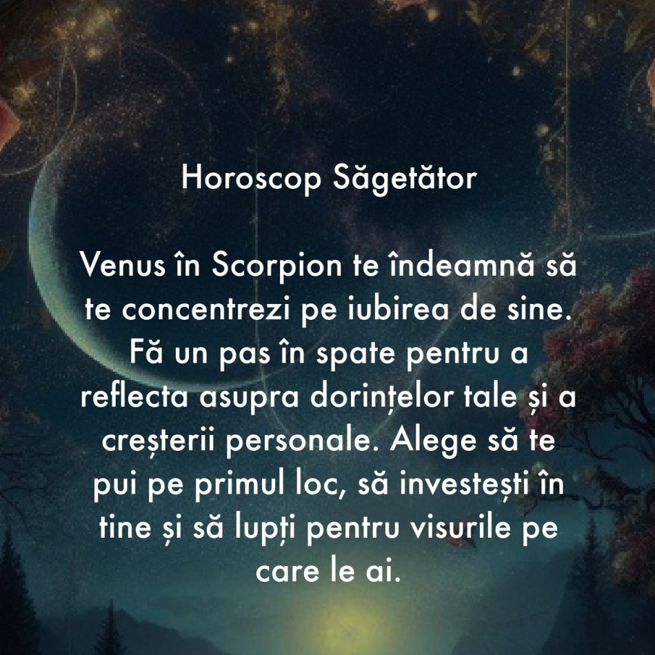 Venus în Scorpion trezește la viață adevăratele dorințe ale inimii. Nu ne mai putem ascunde, vrem totul sau nimic