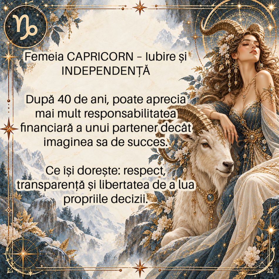 Capricornul și banii după 40 de ani: când siguranța contează mai mult decât demonstrația de succes