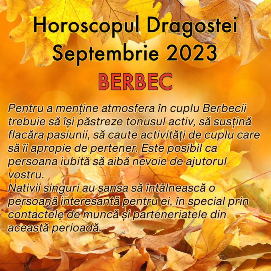 Horoscopul Dragostei în Septembrie 2023: Toamna începe cu multă iubire, dar și cu noi responsabilități în cuplu