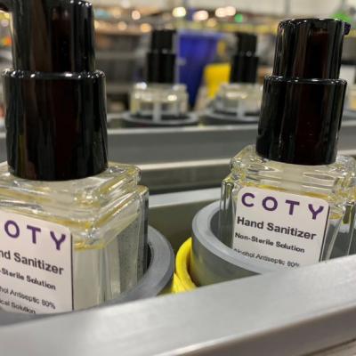 Coty a început producția de soluții hidro-alcoolice dezinfectante pentru mâini   pentru combaterea virusului COVID-19