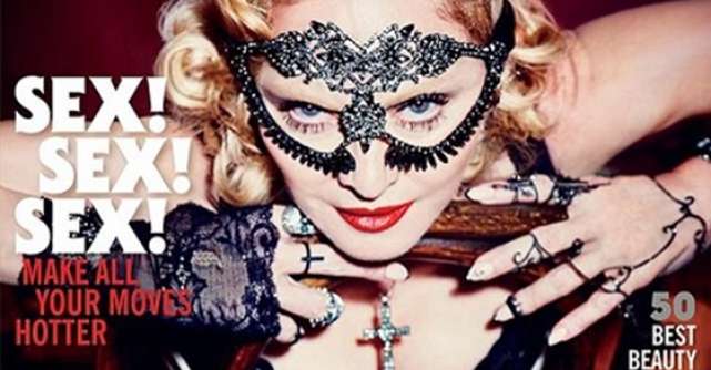 Madonna pe coperta aniversara Cosmopolitan - Make-up by Intraceuticals!