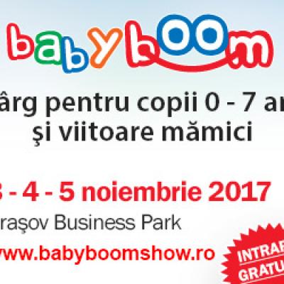 Baby Boom Show ajunge chiar in inima tarii, la Brasov 3 – 5 Noiembrie 2017, Brasov Business Park