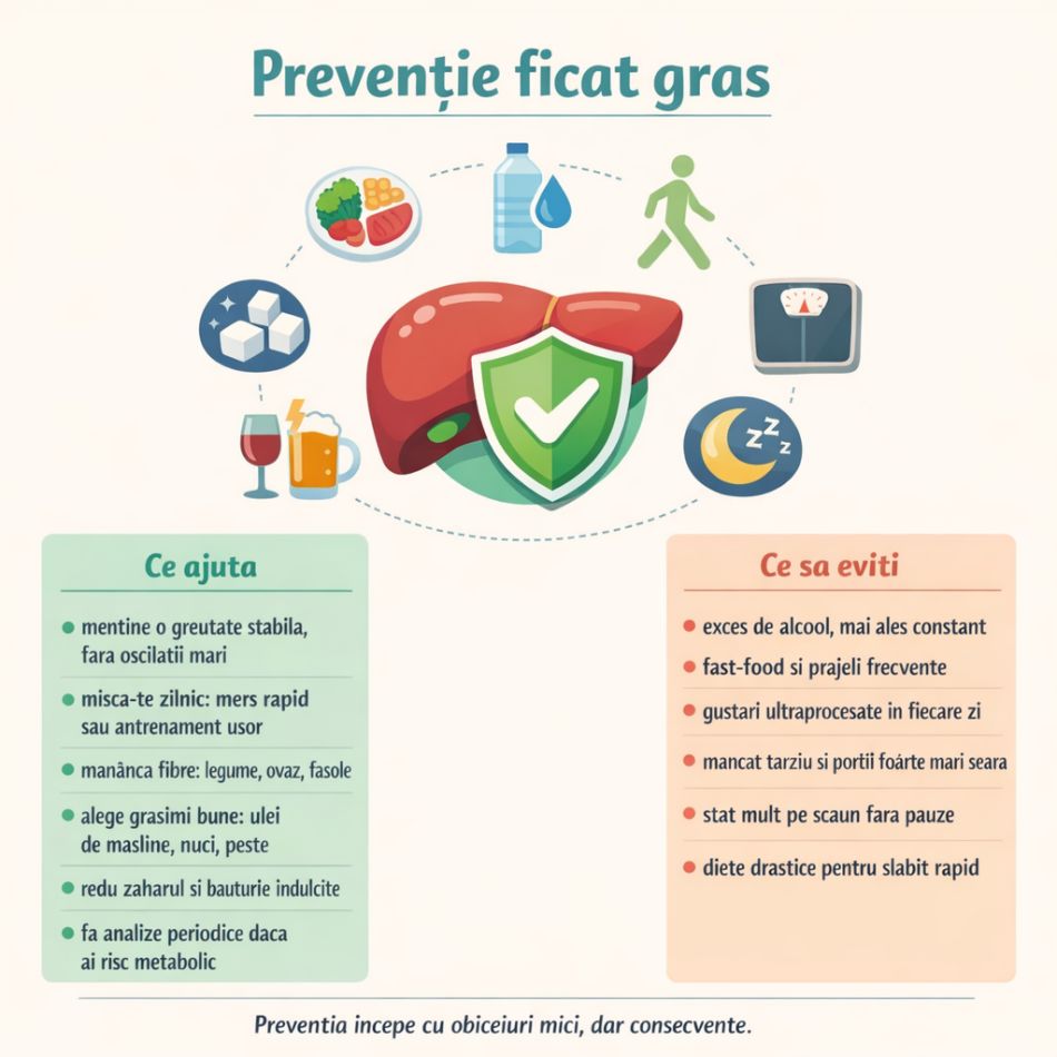 Steatoza hepatică: Ce simptome îți dă ficatul gras, care sunt cauzele, cum îl descoperi și ce opțiuni de tratament poți avea